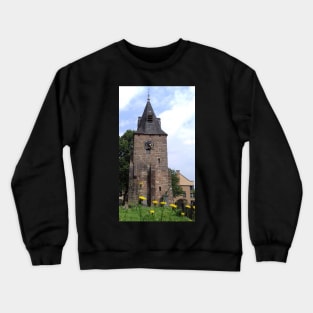 Church Tower, Rutherglen Old Parish Church, Scotland Crewneck Sweatshirt